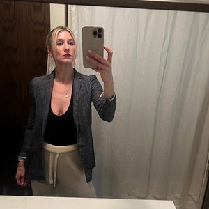 Banana Republic Denim Fitted Blazer
